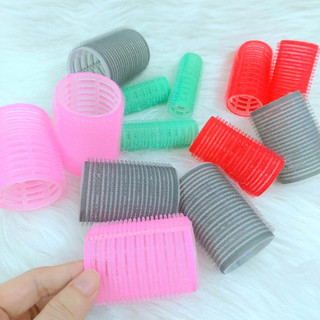 Lô cuốn tóc tạo kiểu tự dính nhiều màu đủ size