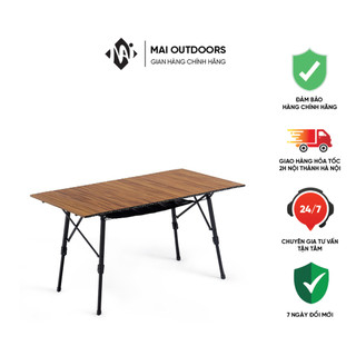 Bàn nhôm vân gỗ gấp gọn Vintage NatureHike NH19Z003-D
