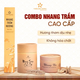 Combo nhang trầm hương Thiên Mộc Hương - Thu hút tài lộc, may mắn - Không hóa chất độc hại
