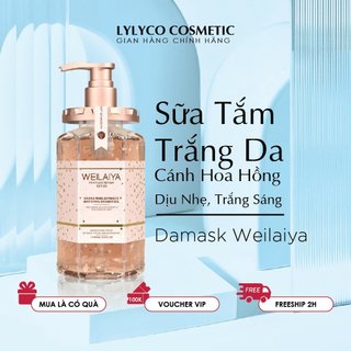 Sữa Tắm Weilaiya, sữa tắm nước hoa, sữa tắm trắng da, sữa tắm hoa hồng làm sạch cấp ẩm cho da - DR32