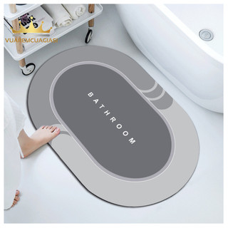 Thảm lau chân Silicon Loại 1, chống trượt, mềm mịn thấm hút siêu tốt, đế cao su chống trượt kích thước vuaremcuagiasi
