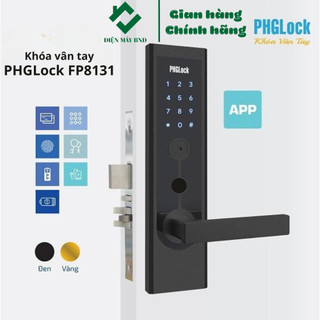Khóa vân tay PHGLock FP8131 - Khóa cửa thông minh mã số cao cấp sử dụng App bảo hành 2 năm dienmaybnd
