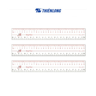 Thước dẻo Thiên Long 30cm bằng nhựa PVC trong suốt, độ bền cao, dùng trong học tập, văn phòng, kỹ thuật TP-SR021
