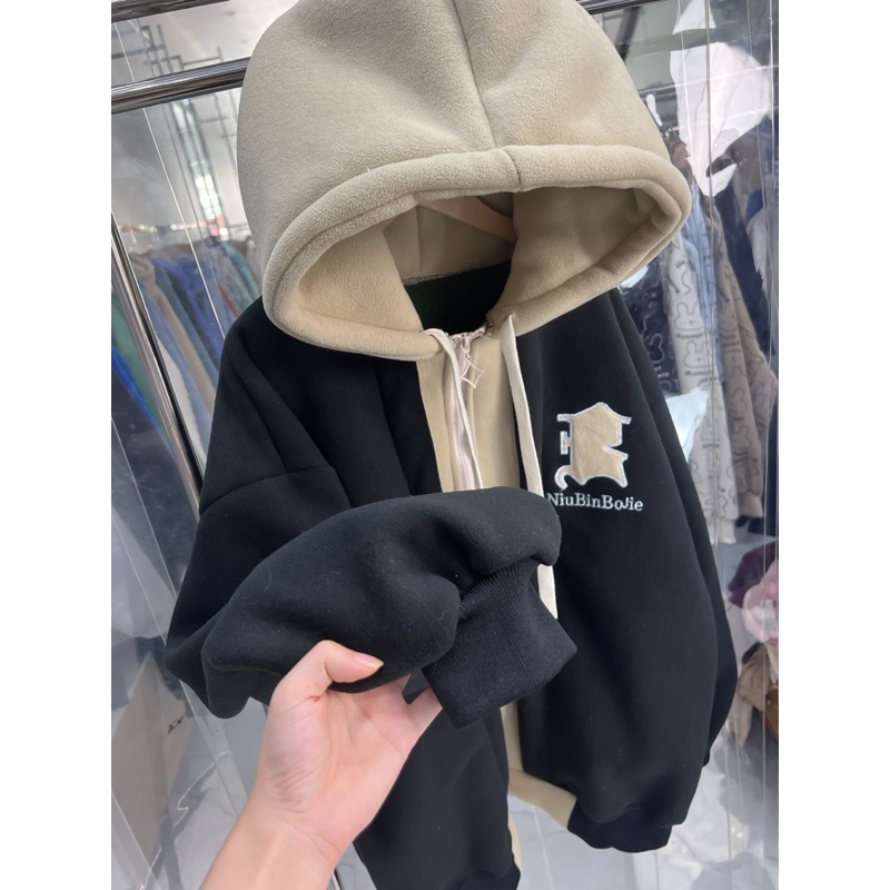 Áo khoác nỉ lông cừu NIUBIN