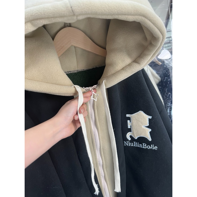 Áo khoác nỉ lông cừu NIUBIN