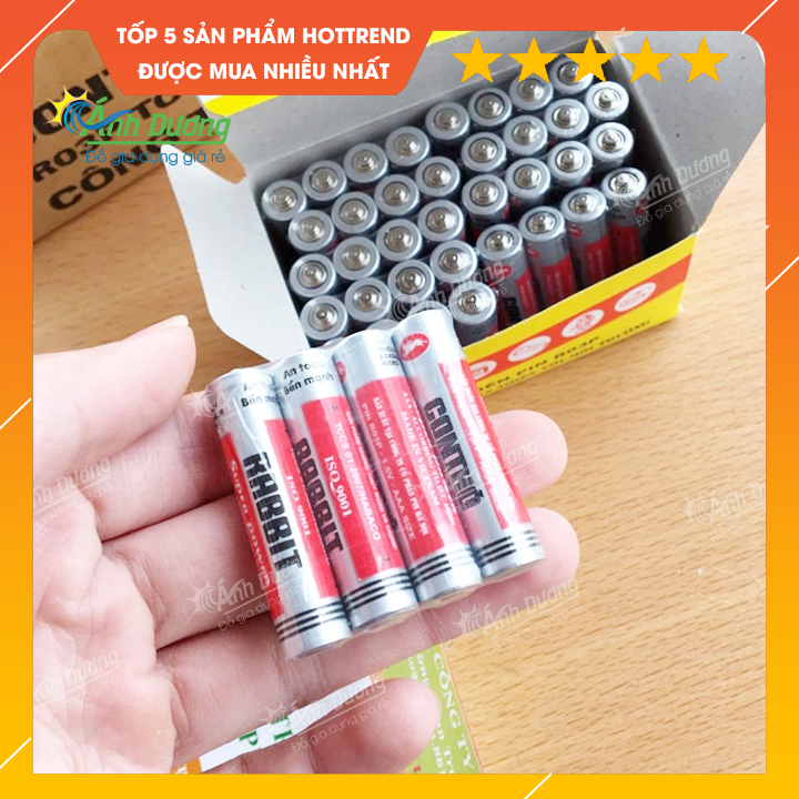 Vỉ gồm 2 pin con thỏ điện mạnh AAA