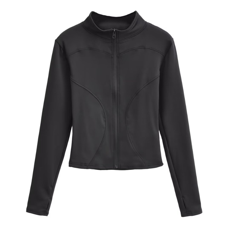 Áo Khoác Thể Thao Dài Tay Khóa Kéo Nữ Tập Gym Yoga Aerobic Vải 2 Lớp Mềm Mát Ôm Body Thời Trang Sugal AO KHOAC NU 015 | BigBuy360 - bigbuy360.vn