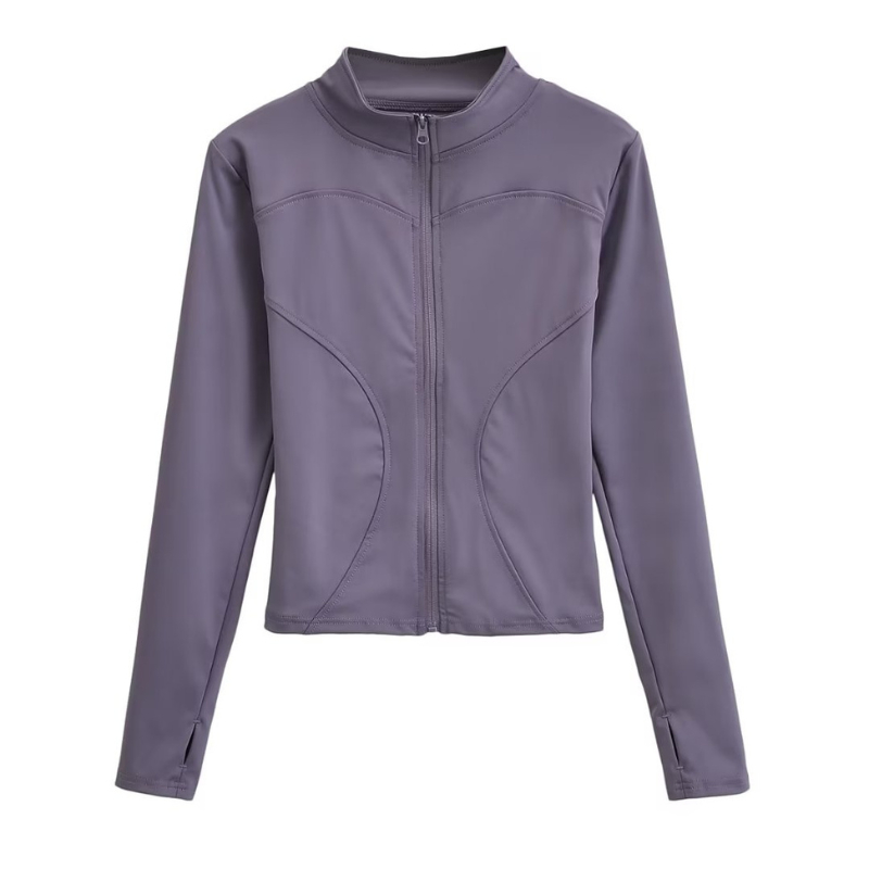 Áo Khoác Thể Thao Dài Tay Khóa Kéo Nữ Tập Gym Yoga Aerobic Vải 2 Lớp Mềm Mát Ôm Body Thời Trang Sugal AO KHOAC NU 015 | BigBuy360 - bigbuy360.vn