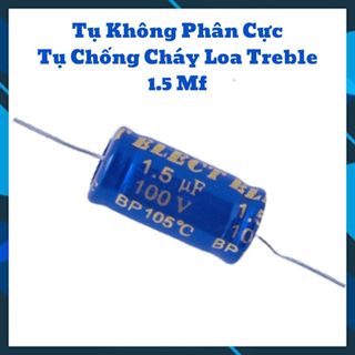 Tụ lọc phân tần gắn loa mid, treble loại tốt elect 1.5mf - 100v, tụ phân tần loa cao cấp- giá 1 cái