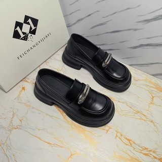 Giày Oxford nữ da cao cấp đế 5cm Jo14 (Form to)
