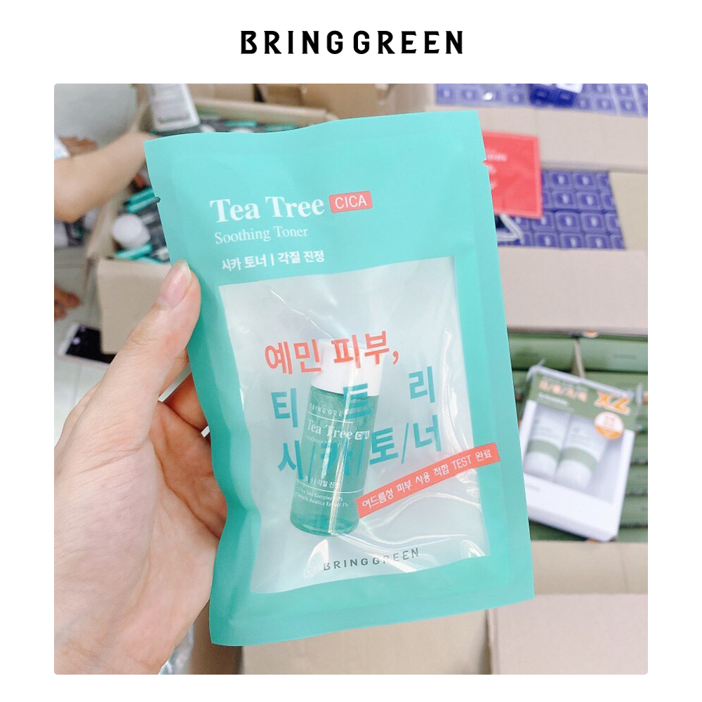 [GIFT] - Quà Tặng  -  Sample Nước Hoa Hồng Làm Dịu Da Tràm Trà BRING GREEN Tea Tree Cica Soothing Toner