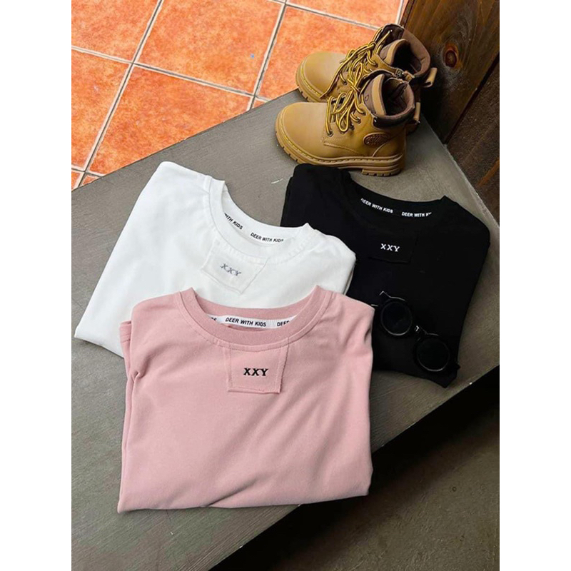 SET 3 ÁO DÀI TAY IN CHỮ XXY CHO BÉ
