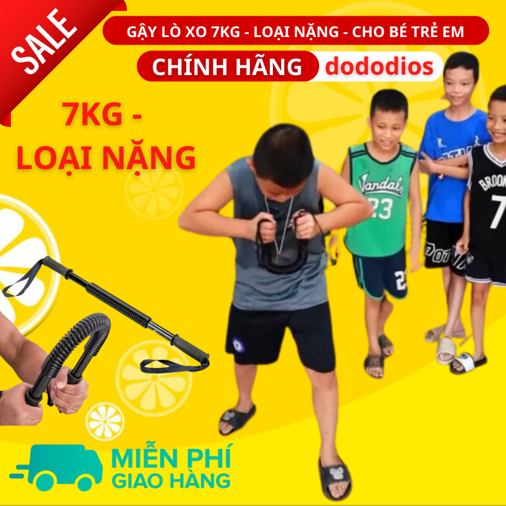 Thanh gậy lò xo tập cơ tay loại 7kg cho bé trẻ em - Hãng dododios