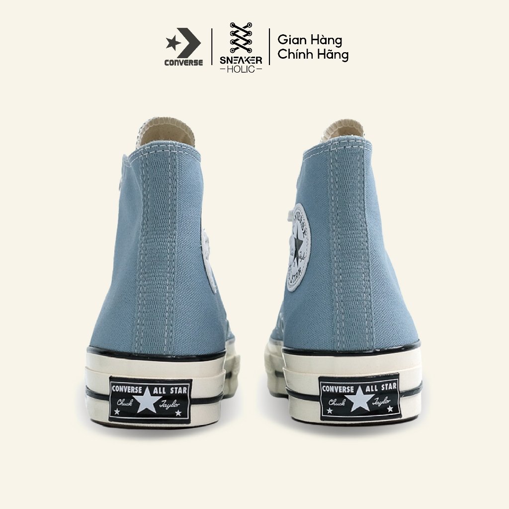 Giày Sneaker Nam Nữ CONVERSE Chuck 1970s Vintage Canvas High Cocoon Blue - A04584C - Cổ Cao, Xanh, Thời Trang Unisex