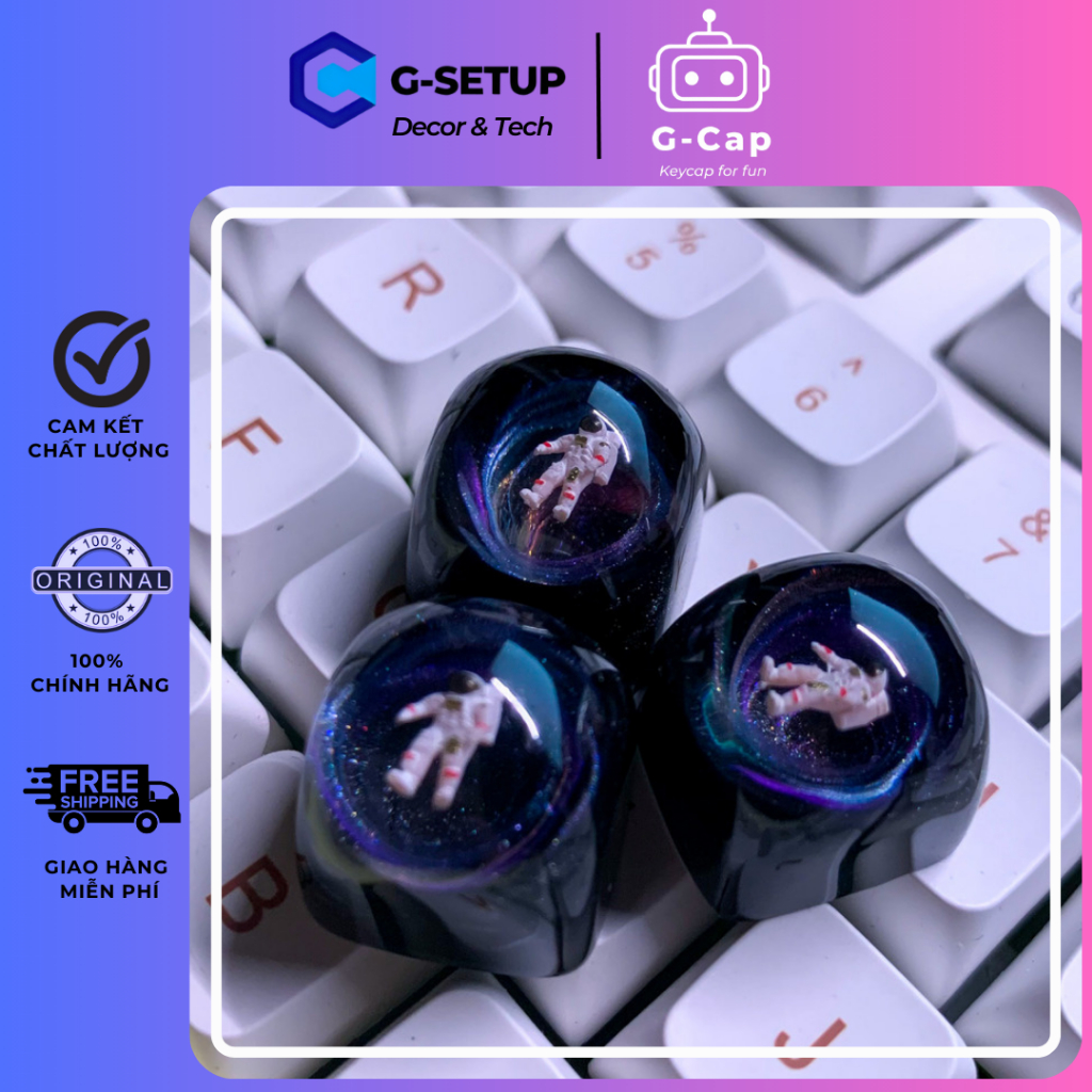 Artisan/Nút bàn phím resin Phi hành gia“Lạc trôi” V2