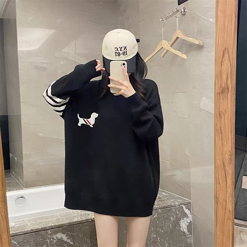 Áo Sweater Thom Con Cún Dày Dặn Form Rộng Nam Nữ