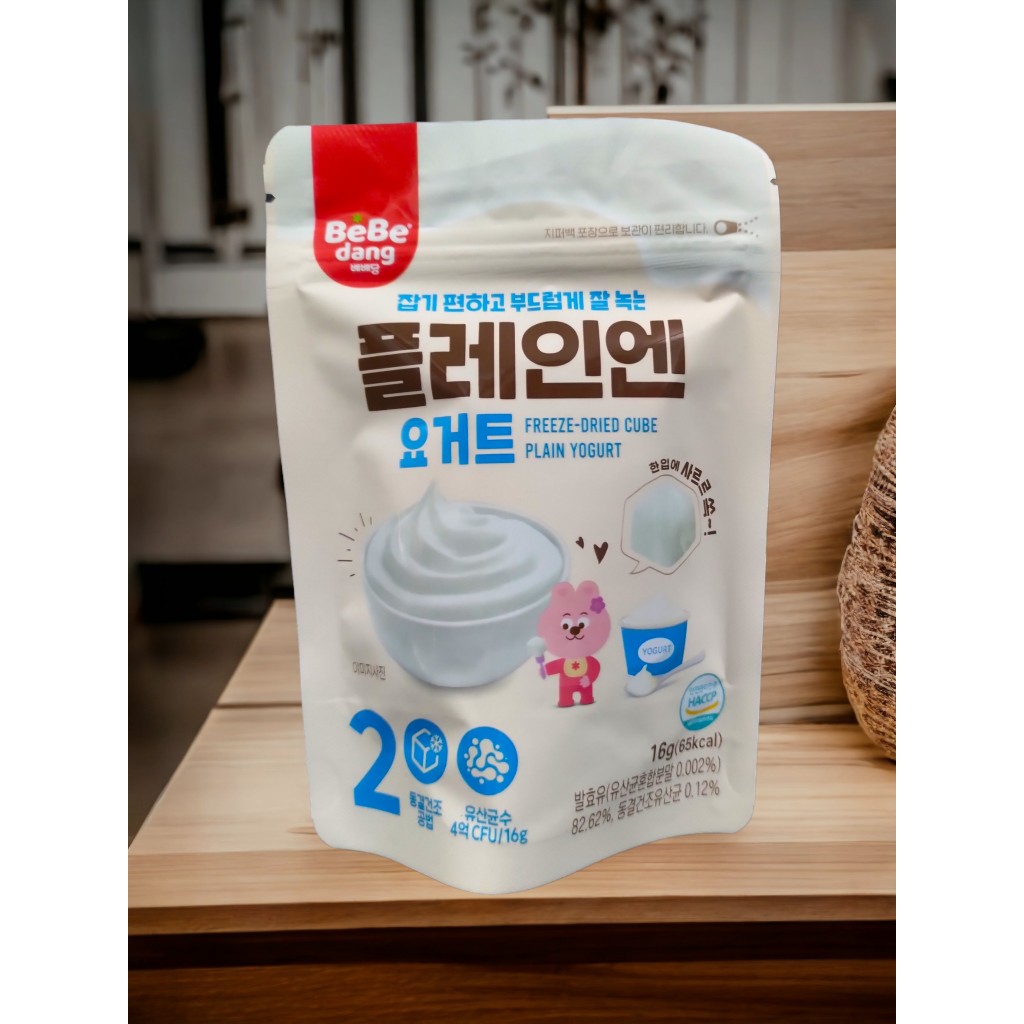 ĂN DẶM CHO BÉ Sữa chua khô sấy BeBedang Hàn Quốc 6M+