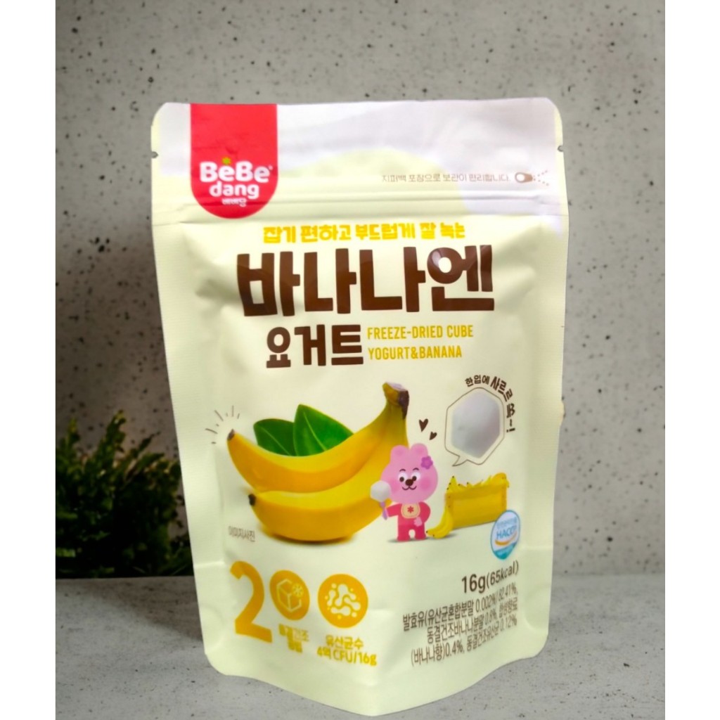 ĂN DẶM CHO BÉ Sữa chua khô sấy BeBedang Hàn Quốc 6M+