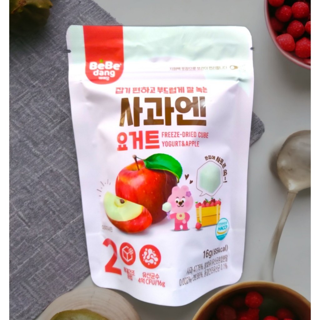 ĂN DẶM CHO BÉ Sữa chua khô sấy BeBedang Hàn Quốc 6M+