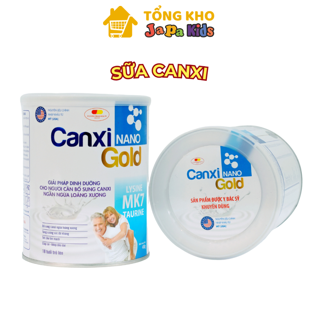 Sữa CanXi Cho Người Già Hỗ Trợ Xương Khớp Bổ Sung Canxi Ngăn Ngừa Loãng Xương Japa Kids