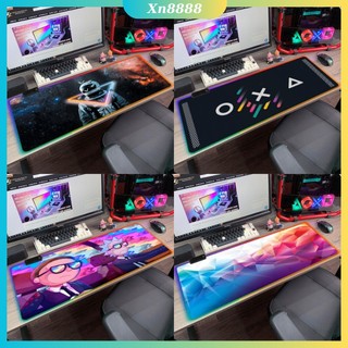 Miếng lót chuột led rgb pad chuột chơi game cỡ lớn chống trượt siêu bền, siêu đẹp full box 90x40 , 80x30