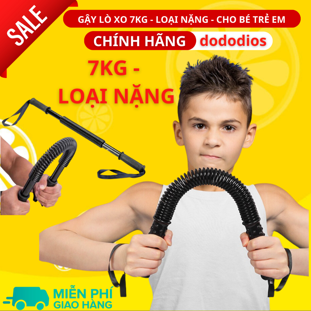 Thanh gậy lò xo tập cơ tay loại 7kg cho bé trẻ em - Hãng dododios