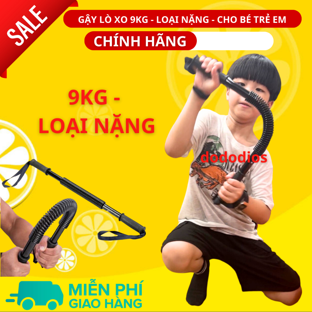 Gậy lò xo tập cơ tay 9kg cho trẻ em - thanh lò xo tập cơ tay 9kg cho bé - Chính hãng dododios