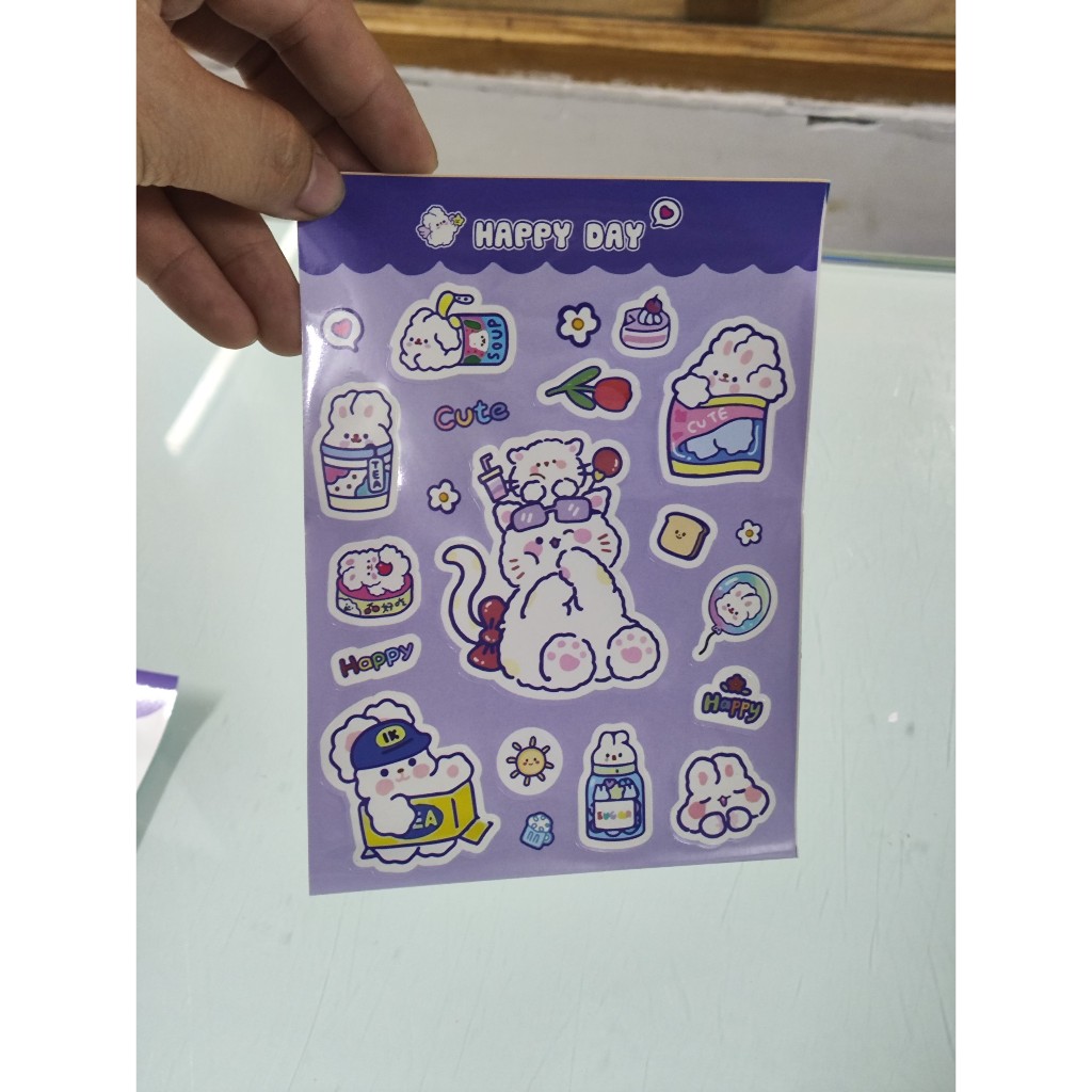 Sticker cute có decal dán tặng kèm khi mua đơn hàng từ 50k