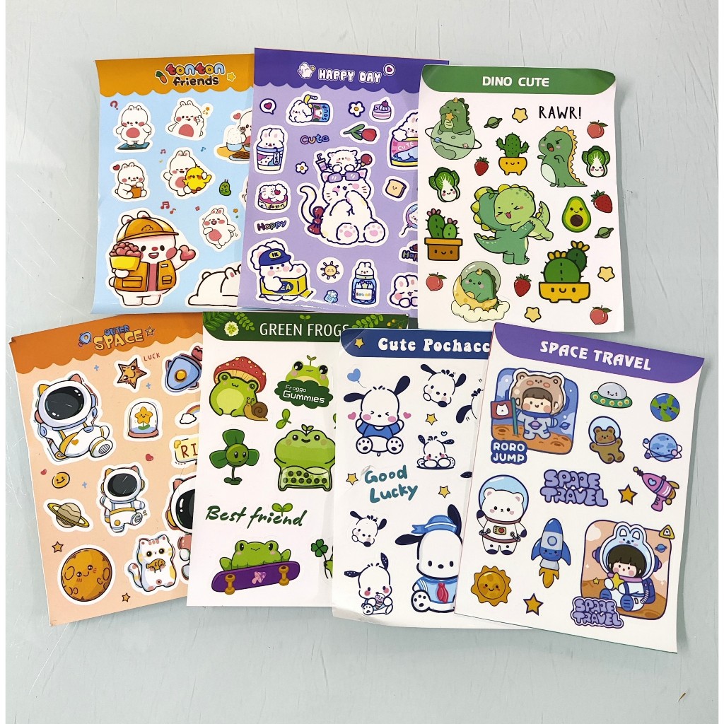 Sticker cute có decal dán tặng kèm khi mua đơn hàng từ 50k
