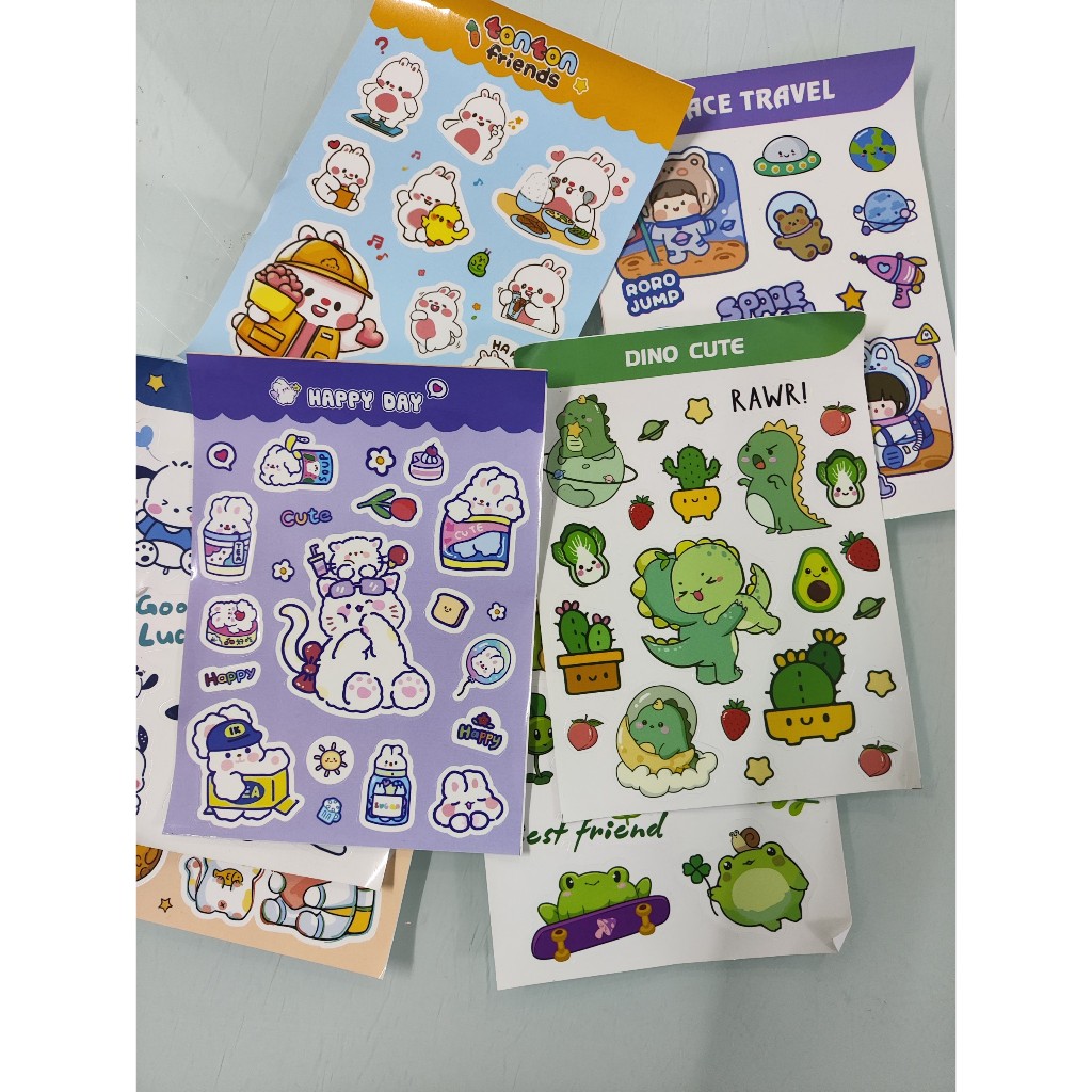 Sticker cute có decal dán tặng kèm khi mua đơn hàng từ 50k