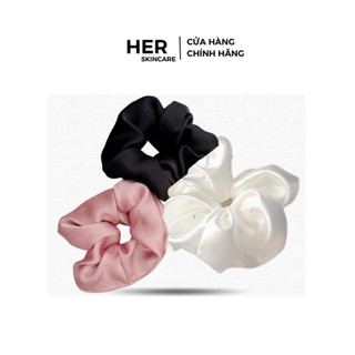 Cột Tóc Vải Scrunchies Pastel xinh xắn