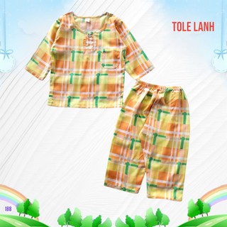 Đủ size. Đồ tole tay dài quần dài bé trai từ 4-42 kí. Chất tole 2 da loại 1 siêu mát, siêu dể thương. Phù hợp mùa hè