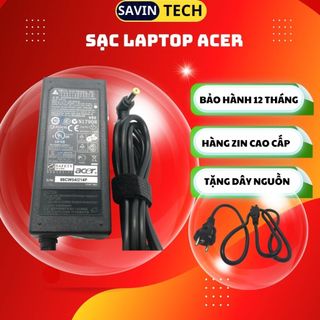 Sạc laptop acer 3.42A chân 5.5*1.7mm loại tốt, Sạc máy tính acer zin 65W cao cấp bảo hành 12 tháng
