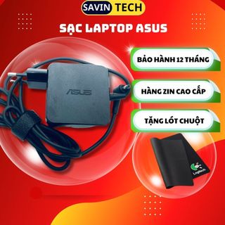 Sạc laptop asus 3.42A 2.37A chân to chân nhỏ loại tốt, Sạc máy tính asus 45W 65W zin cao cấp savintech