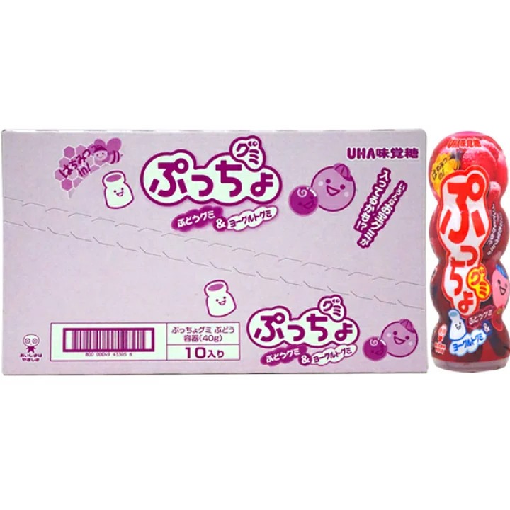 Kẹo dẻo UHA Puccho vị soda và nho 40g