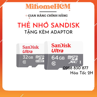 Thẻ nhớ microsdxc sandisk ultra 64gb 32gb- chính hãng