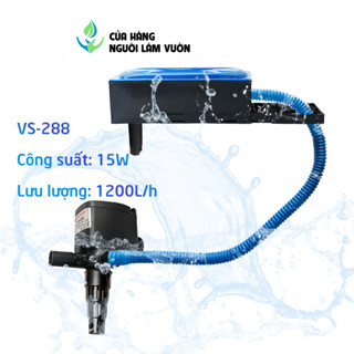 Máy bơm hồ cá có hộp lọc làm sạch nước kèm tạo oxy VIPSUN 15w, 25w, 35w, 45w