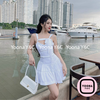 Đầm Nữ Thiết Kế Lolita Cột Nơ 3489 - Đầm Xoè Tôn Dáng Cột Dây Nơ Lolita Yoona F&C Phong Cách Tiểu Thư Nữ Tính
