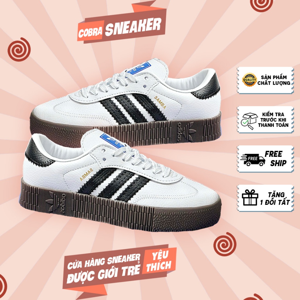 Giày Sneaker Das Samba Rose Đế Cao (Size 36-43)