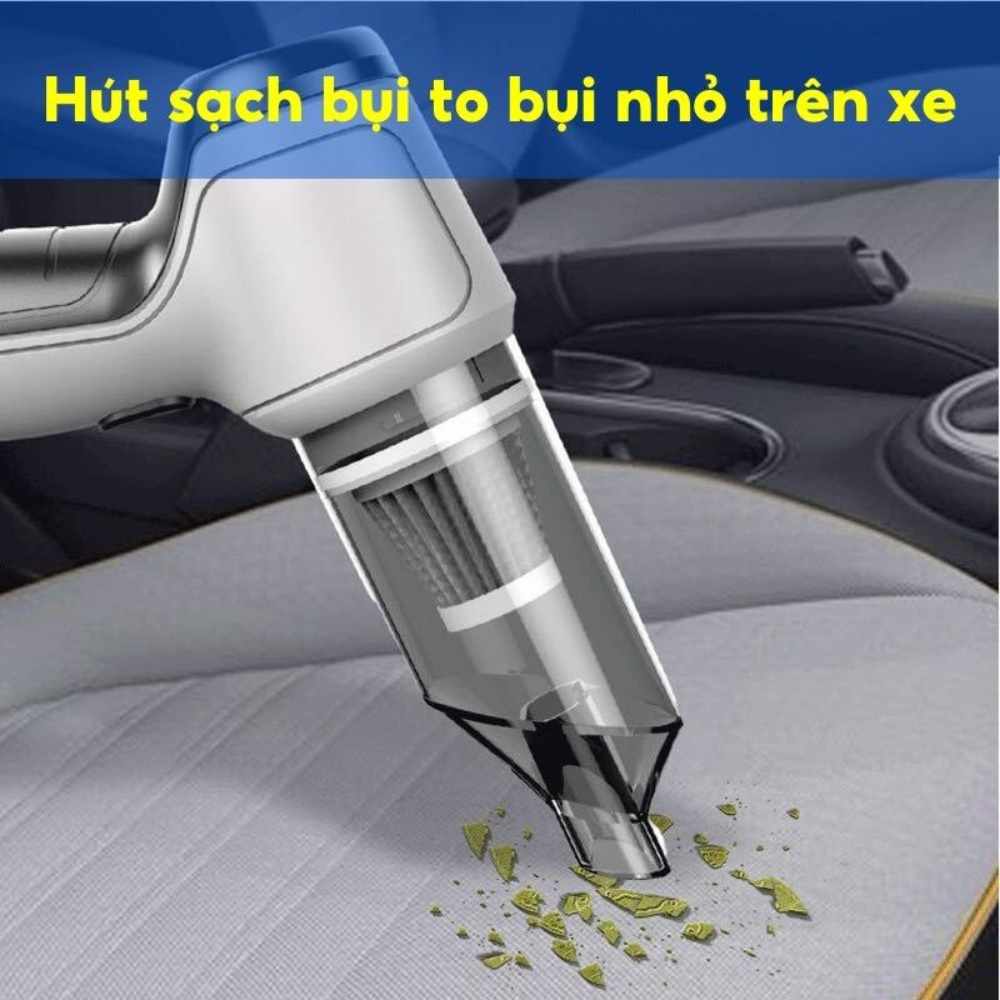 MMáy hút bụi cầm tay KHANHLY Lực Hút 18000PA Hút Bụi Đa Năng Siêu Khỏe Công Suất 120W Bảo Hành 12 Tháng