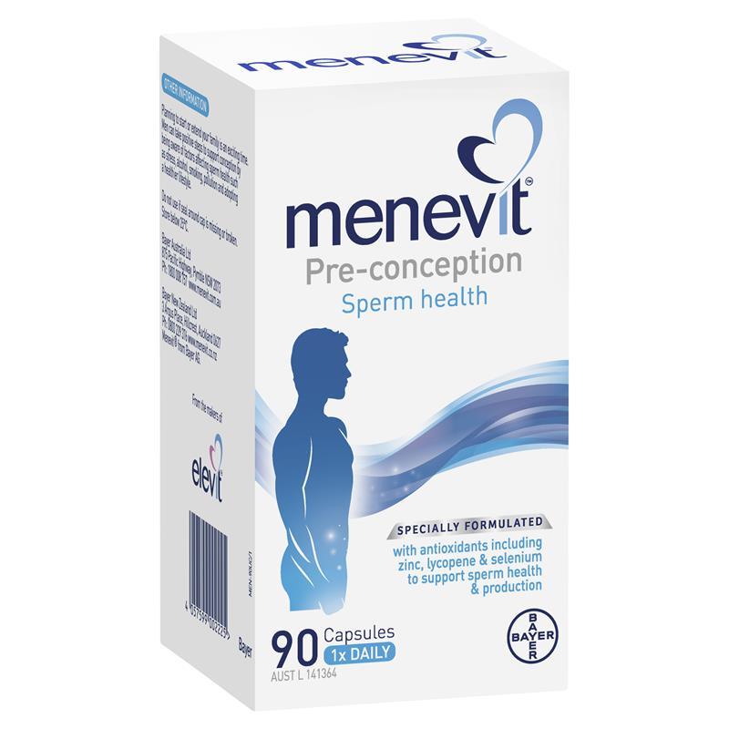 Menevit Tăng Chất Lượng Tinh Trùng 30 viên và 90 viên, hàng chính hãng