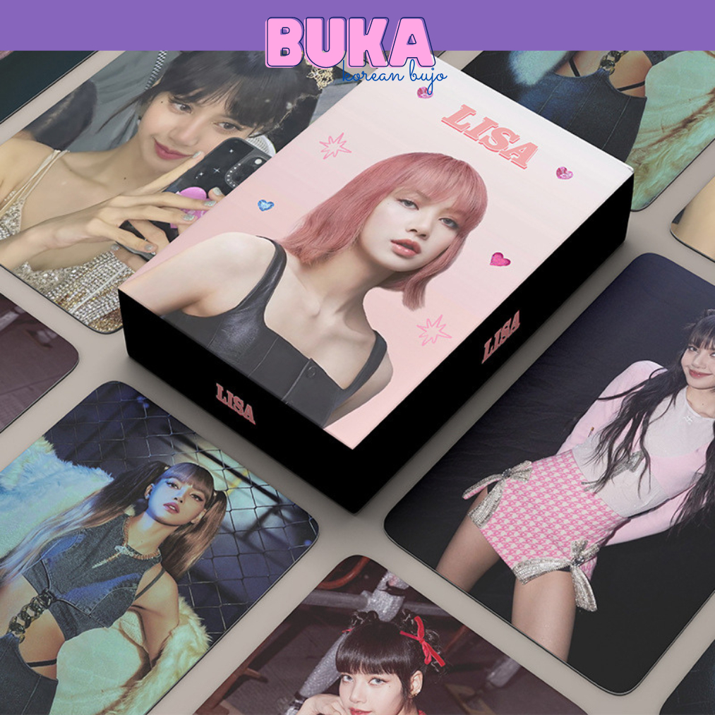 Lomo card BlackPink HAVE FUN LISA BUKA Card Bo Góc Album Thần Tượng Kpop Hộp 55 ảnh thẻ