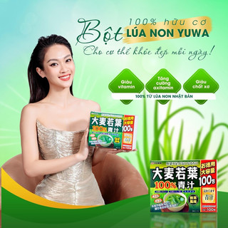 Bột mầm lúa non hữun cơ nguyên chất 100 % của Yuwa - 100 gói