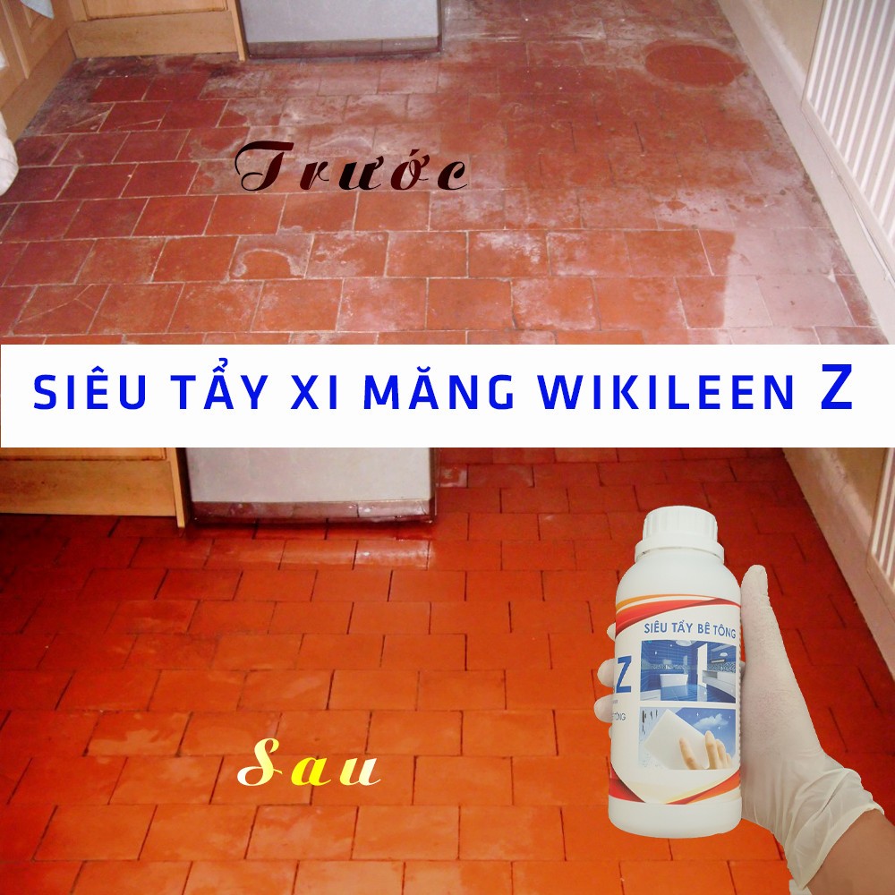 Tẩy bê tông - Vữa xi măng  - Wikileen Z 1lit