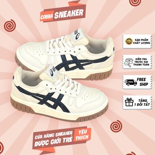 Giày thể thao A.si.cs Court MZ Cream Black Gum- Đơn giản đễ phối đồ full size 36-43