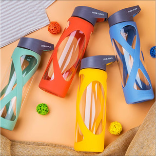Bình Nước Thủy Tinh Chịu Nhiệt LocknLock Có Vỏ Bọc Silicon Dung Tích 510ml LLG931