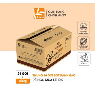 Thùng Bột Bánh Bao TÀI KÝ 400g x 24 gói - Tặng Kèm Gói Men Nở - Hàng Chính Hãng!