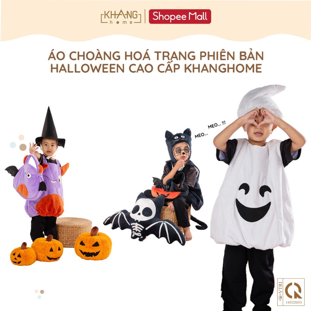 Trang Phục Hóa Trang Halloween Vui Nhộn Khang Home - Dễ Thương Cho Bé Tham Dự Halloween