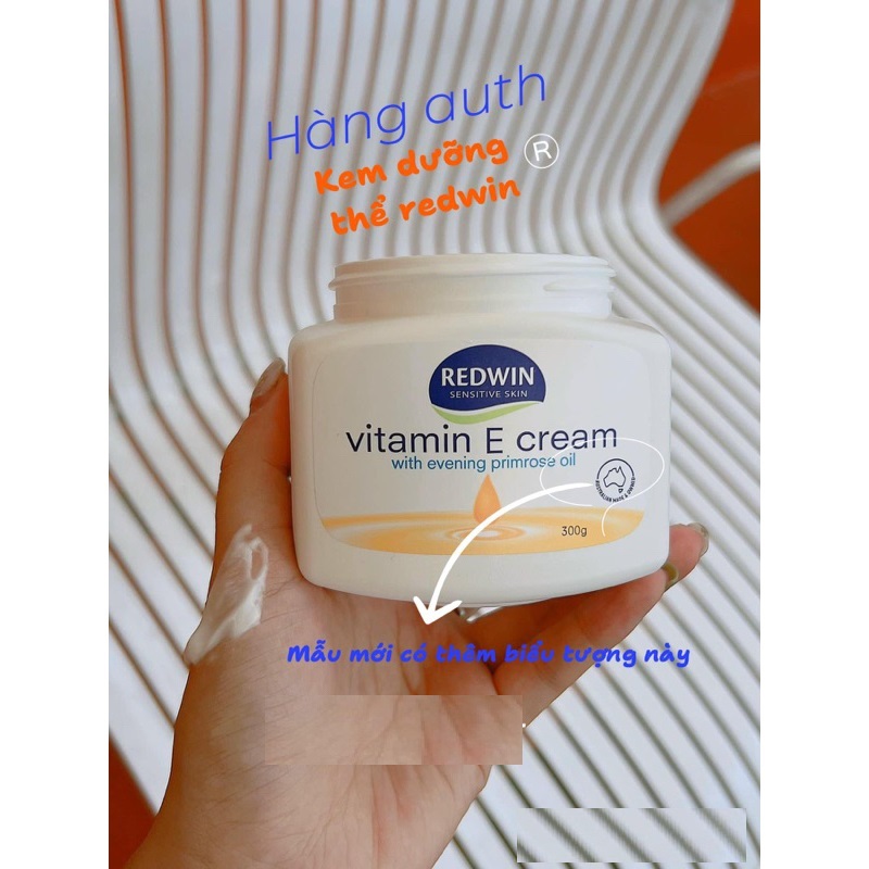 Kem dưỡng da mềm mịn Redwin Vitamin E Cream từ thiên nhiên, lọ 300g