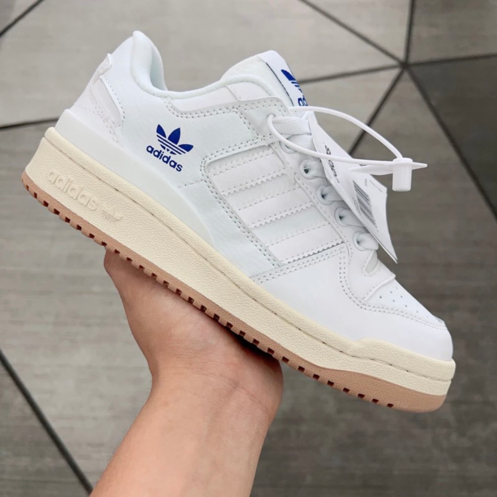 Giày Adidas Forum 84 Nam Nữ Hottrend - Giày Forum 3 Sọc Full Trắng Kiểu Dáng Thể Thao Full Bill + Box